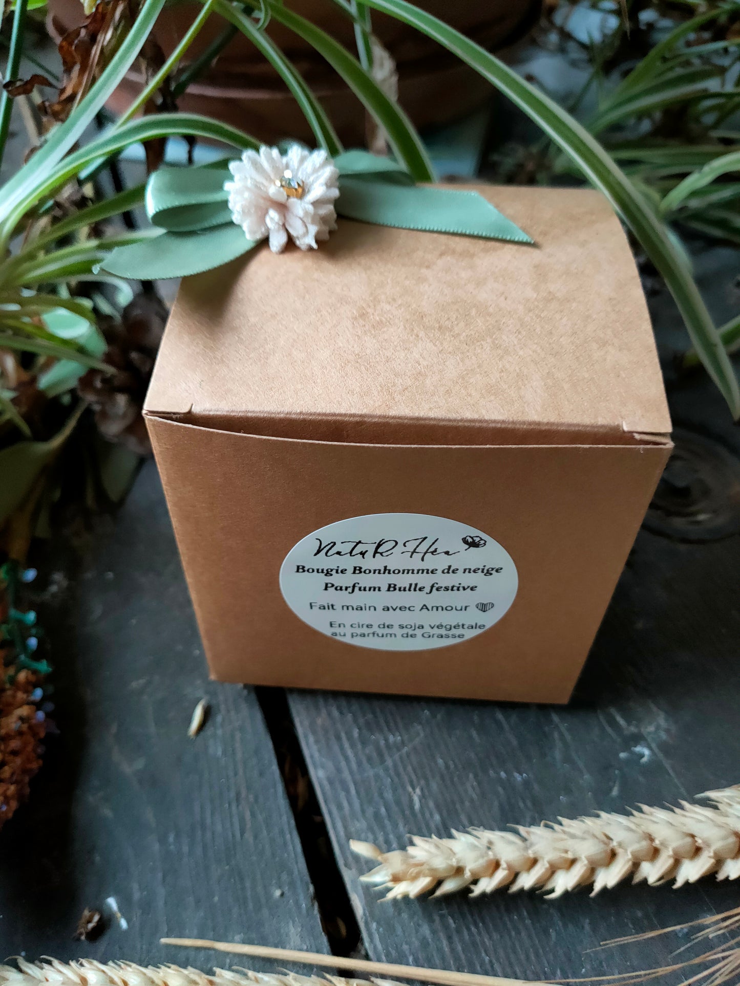 Bougie Bonhomme de neige