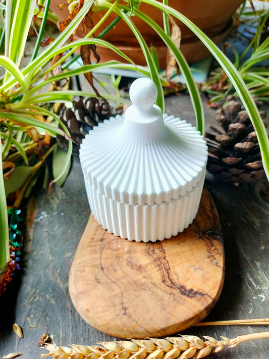 Boîte décorative Minérale à couvercle