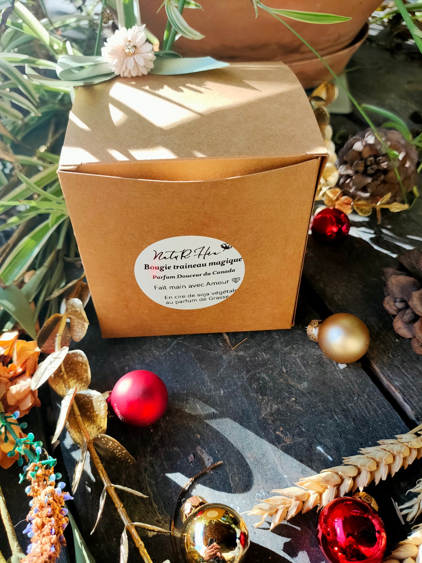 Bougie traineau magique