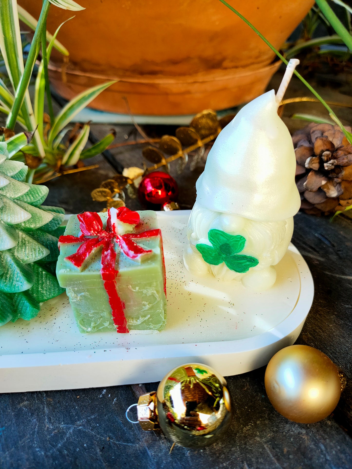 Bougie cadeau du gnome