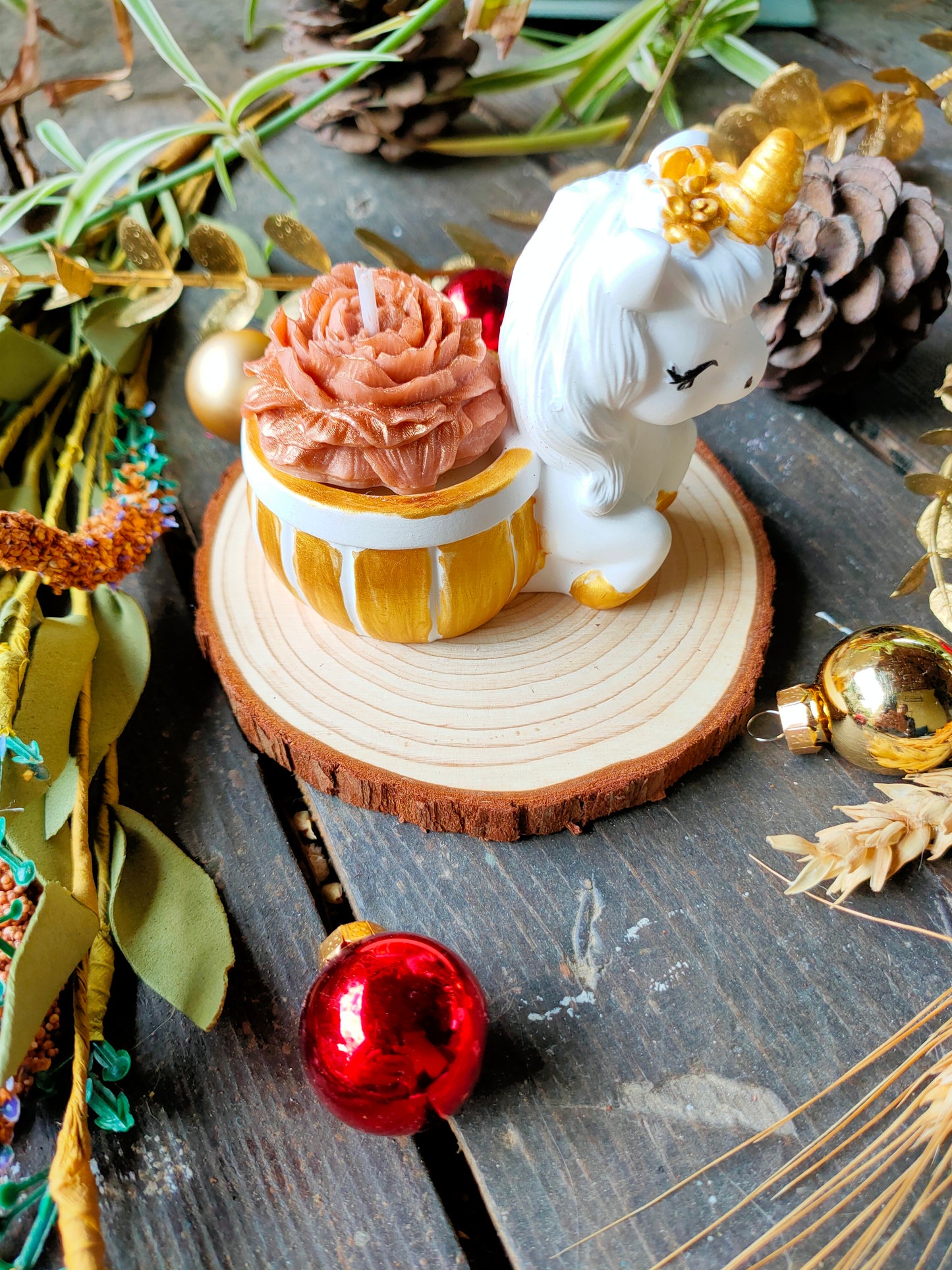 Bougie Licorne enchantée