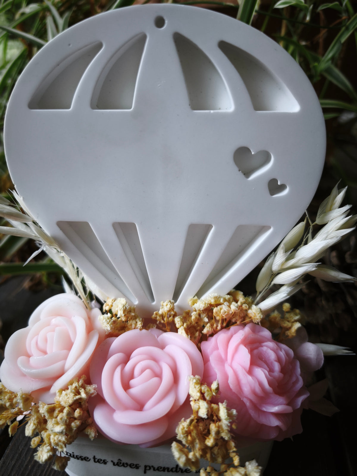 L'Envol des rêves – Composition florale parfumée & résine minérale