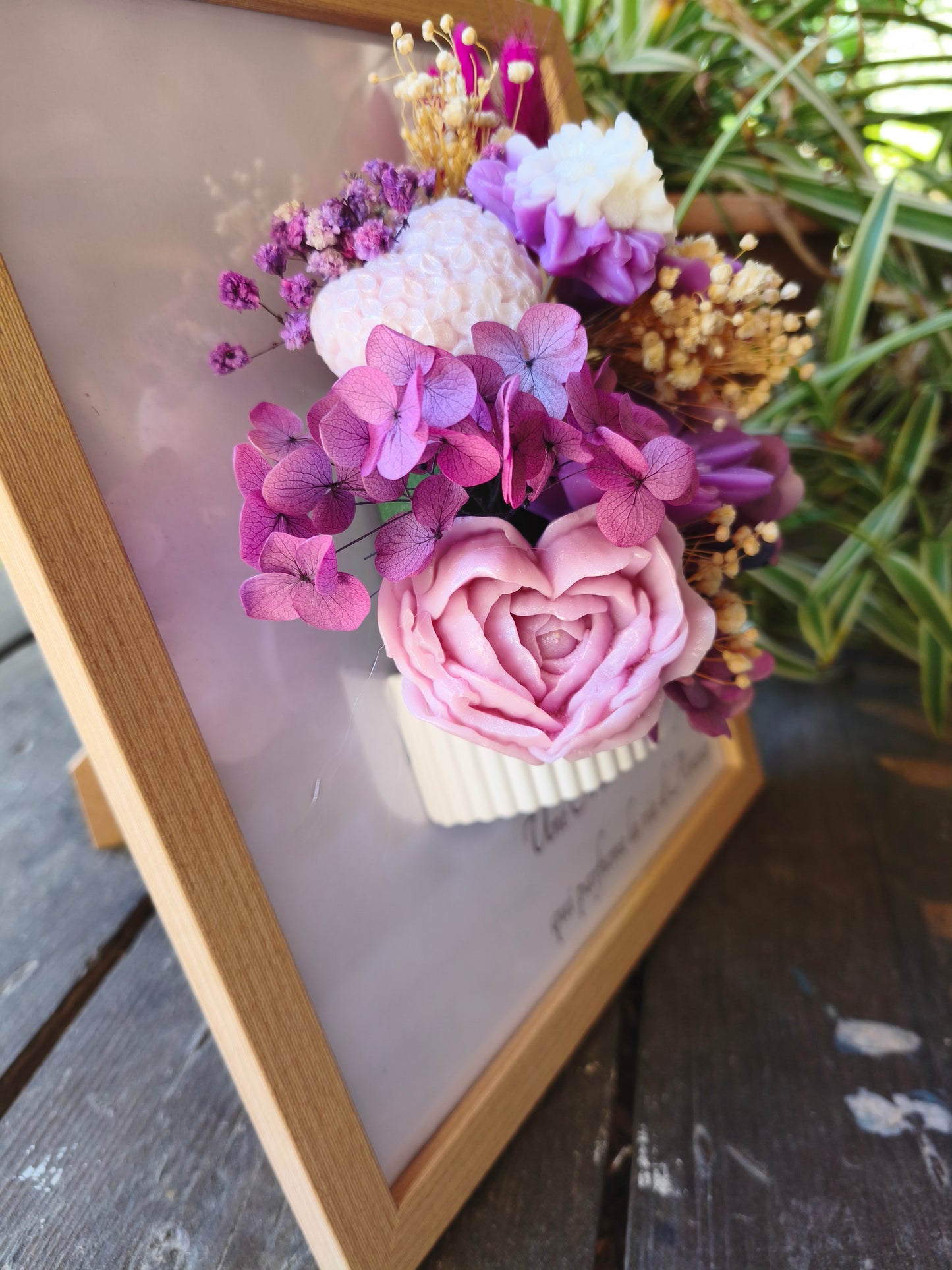 Fleur d'Amour - cadre fleuri parfumé artisanal