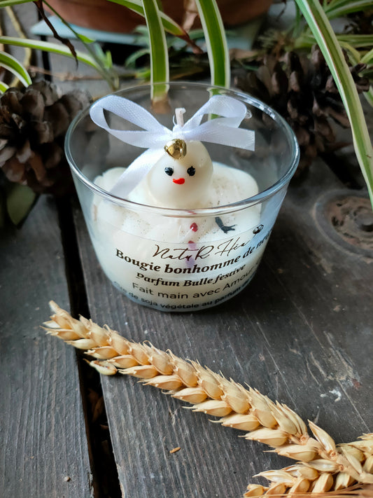 Bougie Bonhomme de neige