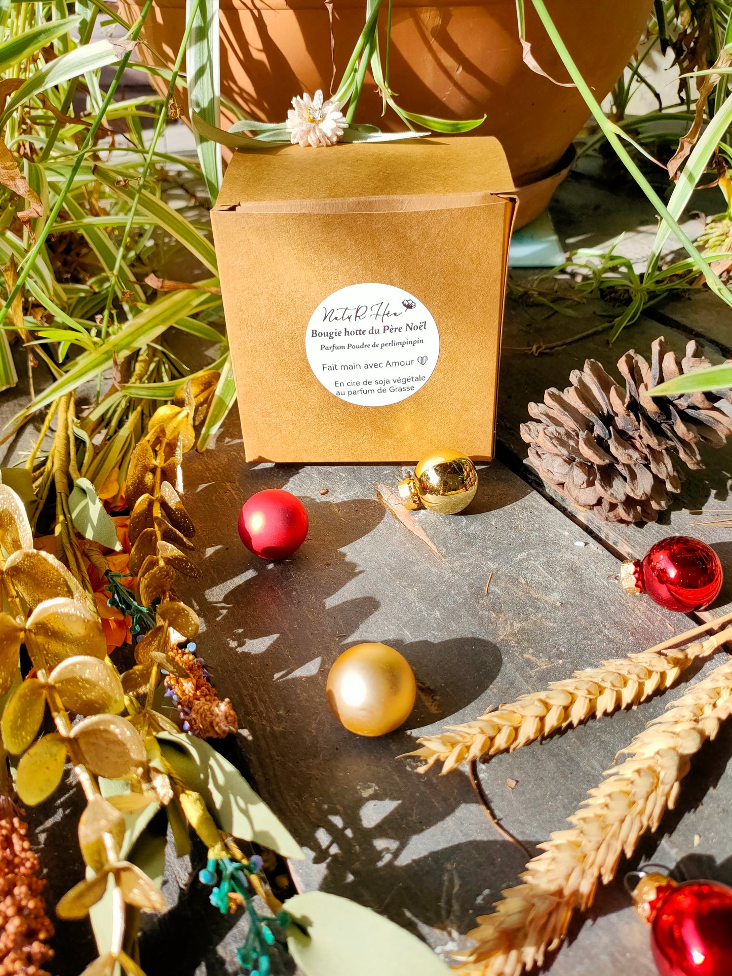 Bougie hotte du Père Noël