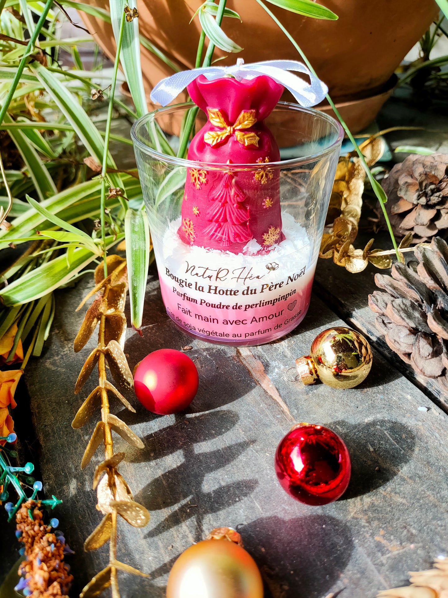 Bougie hotte du Père Noël