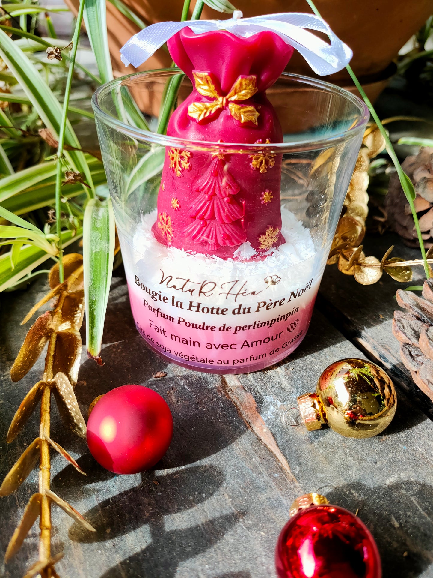 Bougie hotte du Père Noël