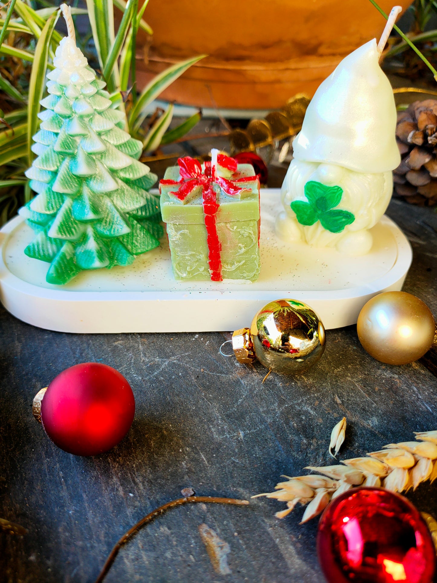 Bougie cadeau du gnome
