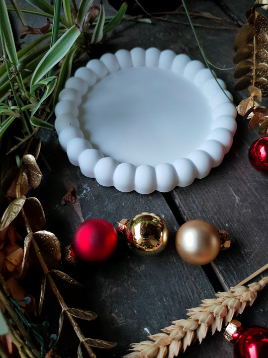 Plateau en résine pureté d hiver