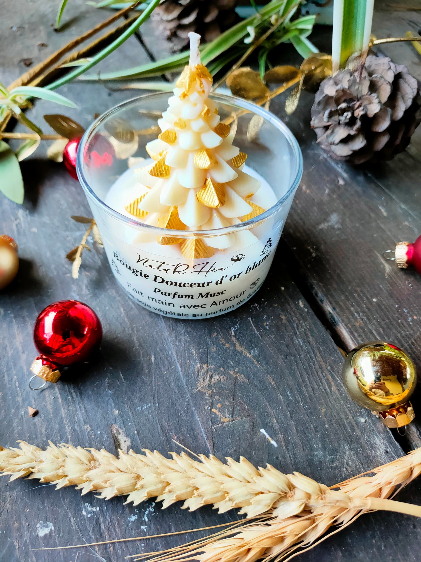 Bougie douceur d' or blanc