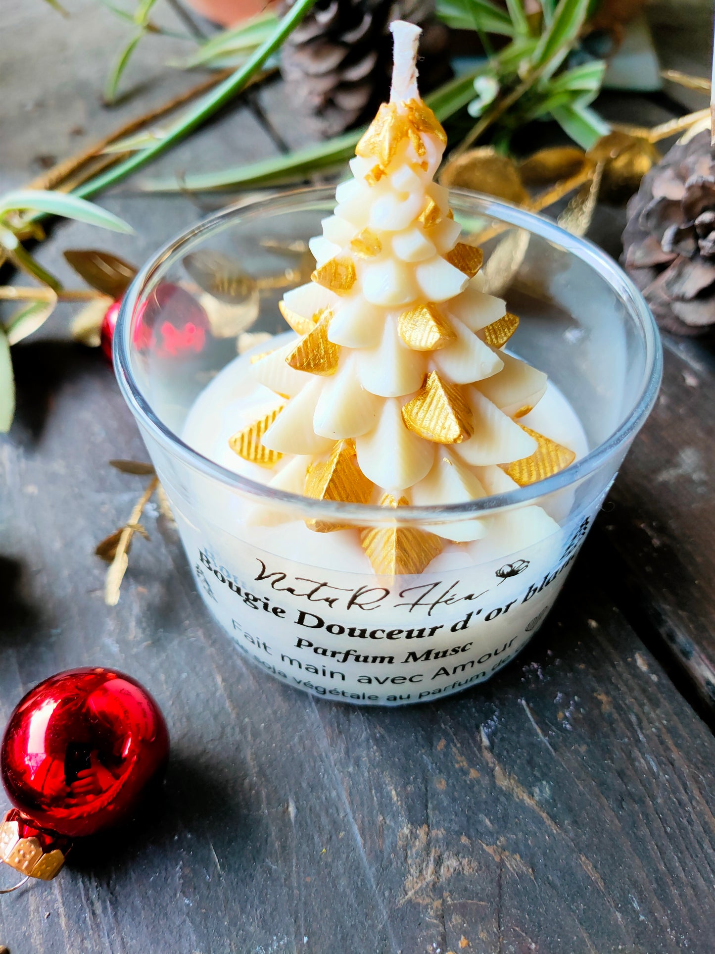 Bougie douceur d' or blanc