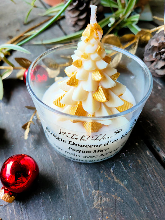 Bougie douceur d' or blanc