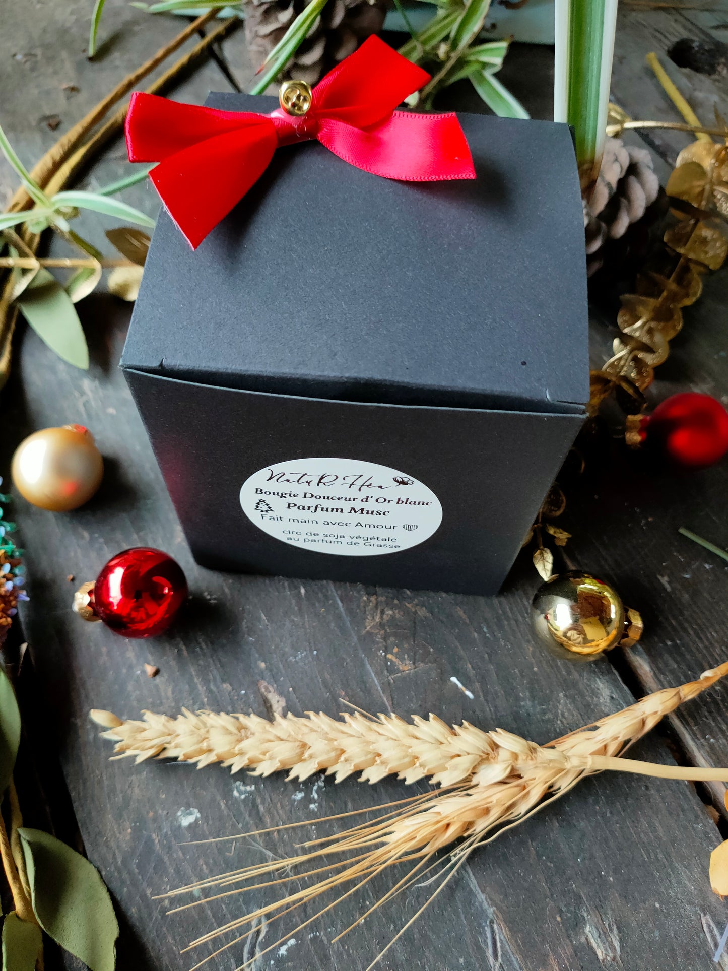 Bougie douceur d' or blanc