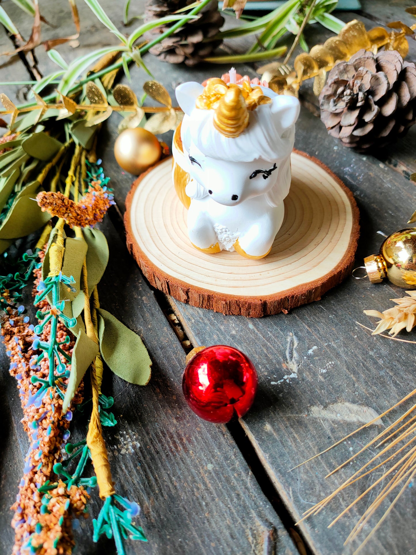 Bougie Licorne enchantée