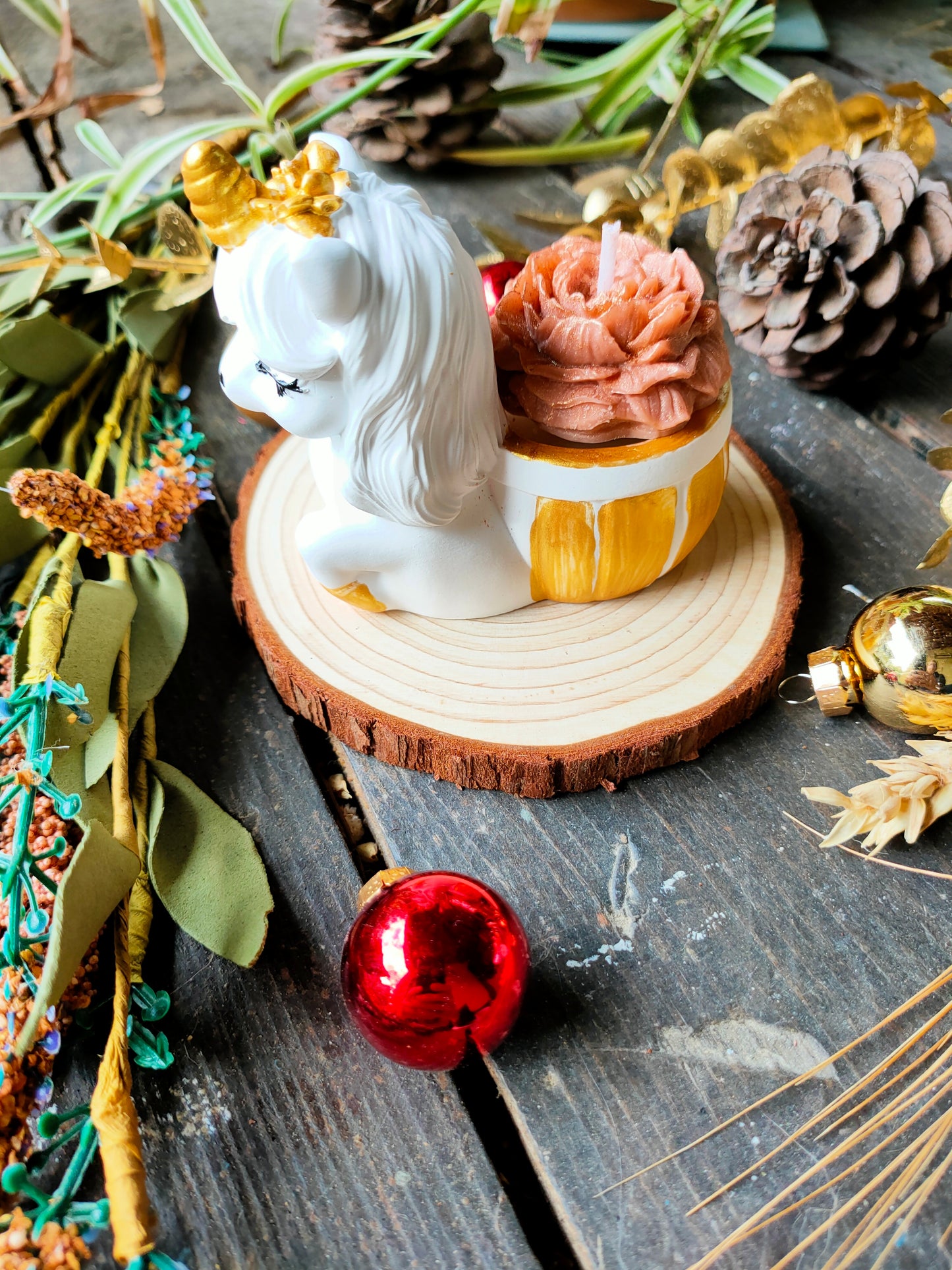 Bougie Licorne enchantée