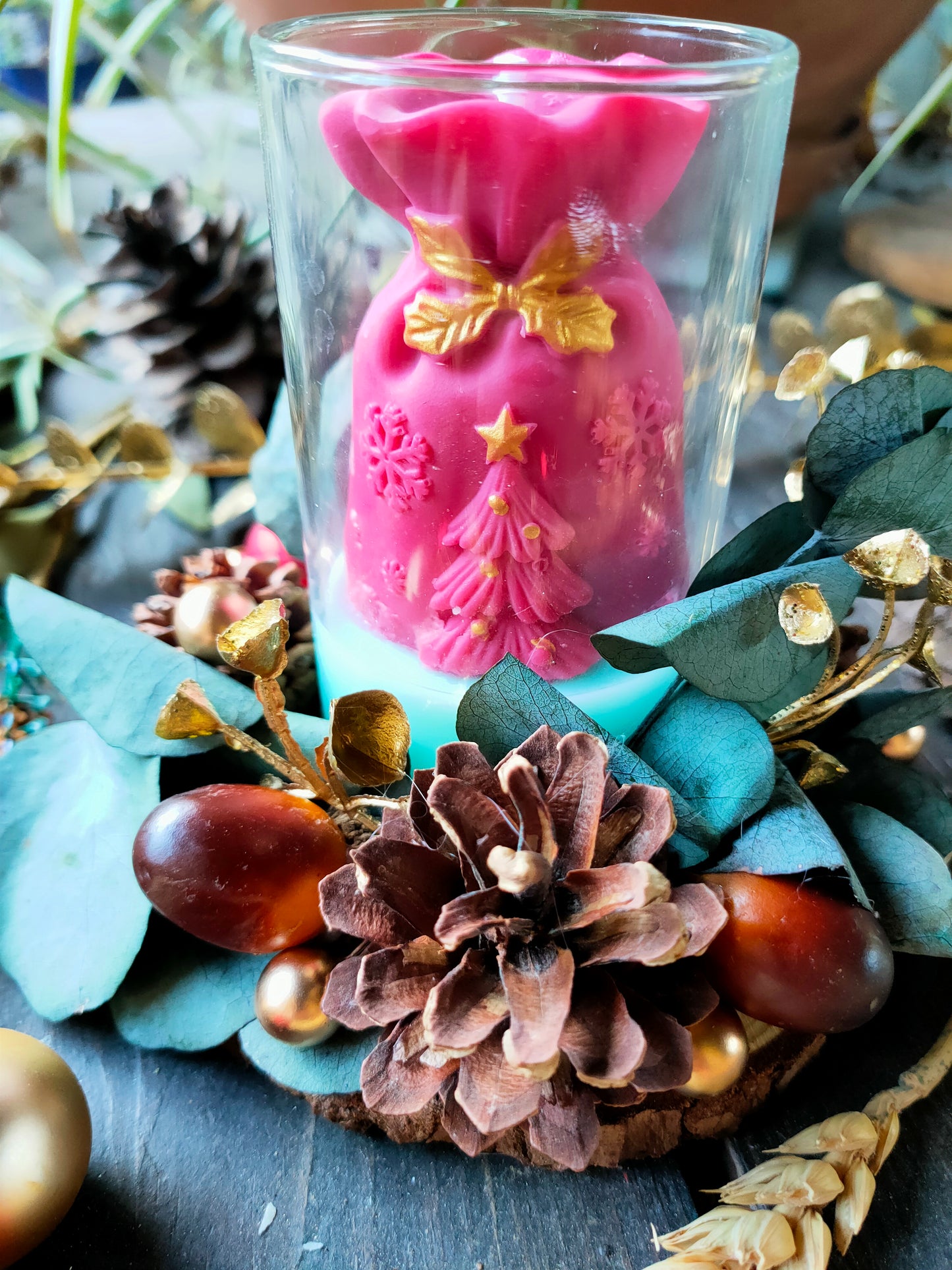 Centre de table Sac de Noël enchanté