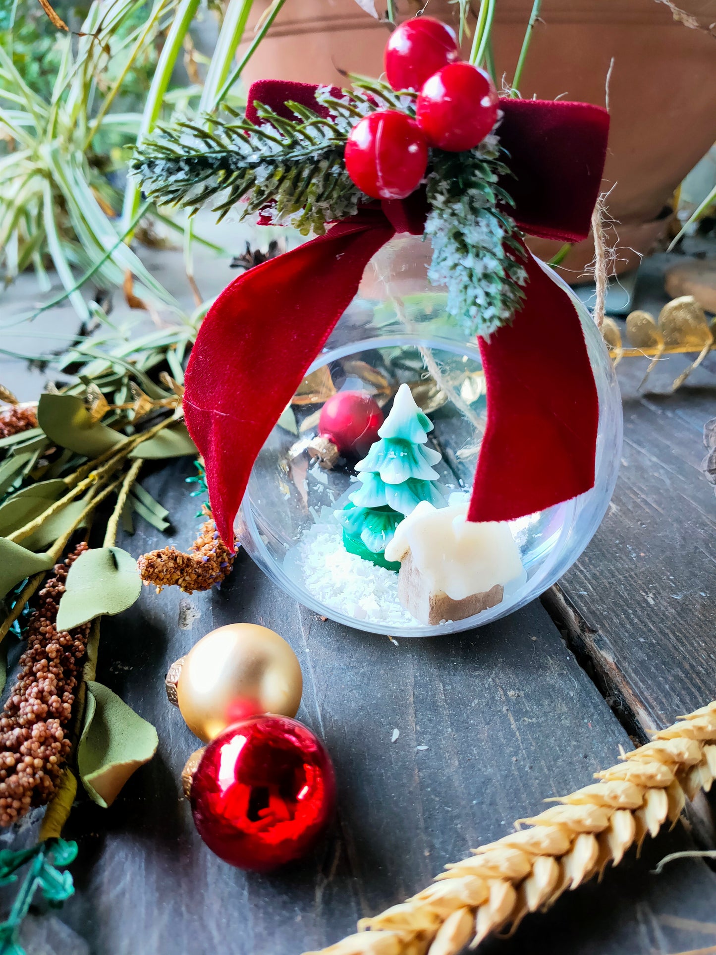 Boule de Noël enchantée