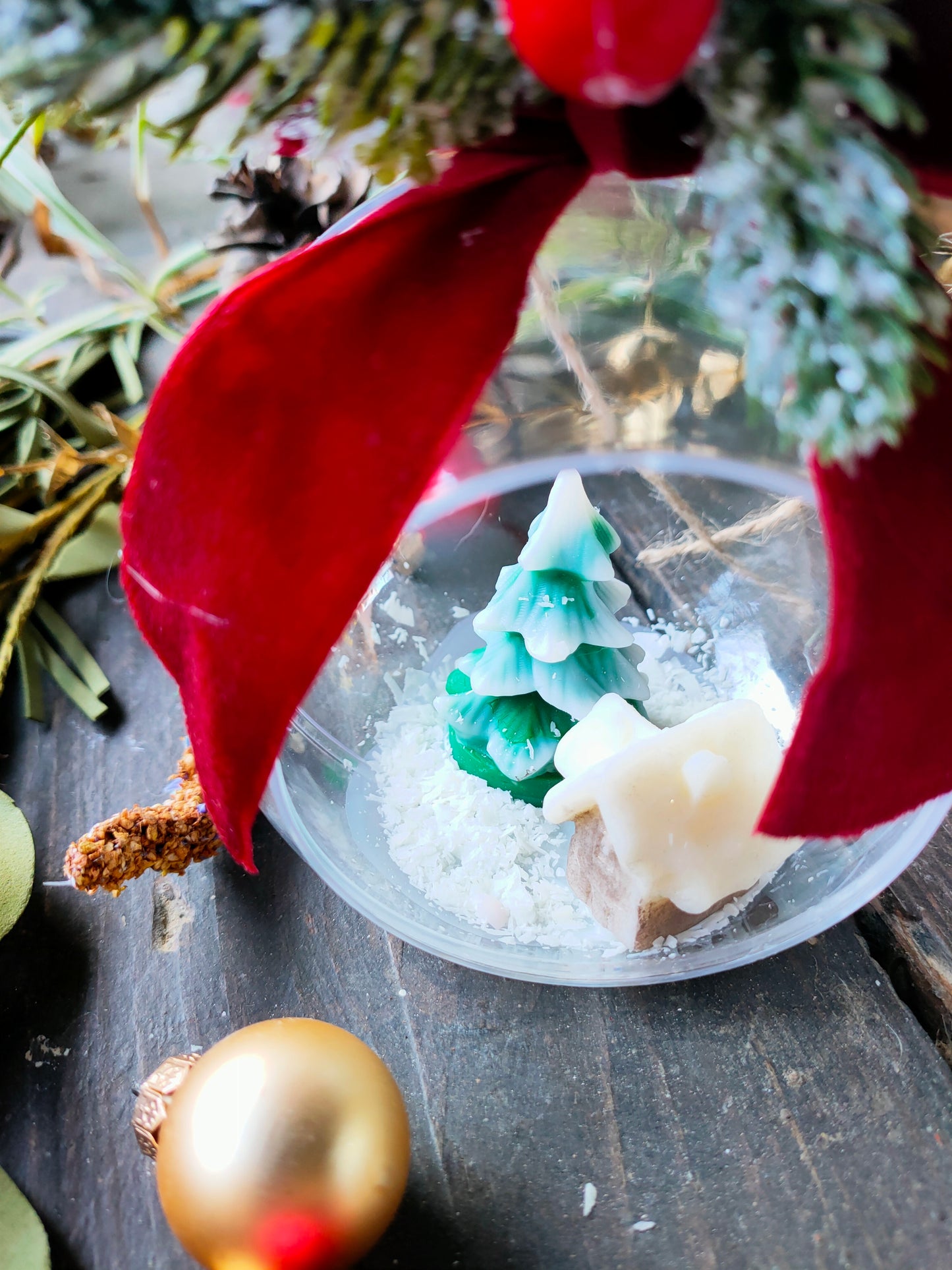 Boule de Noël enchantée