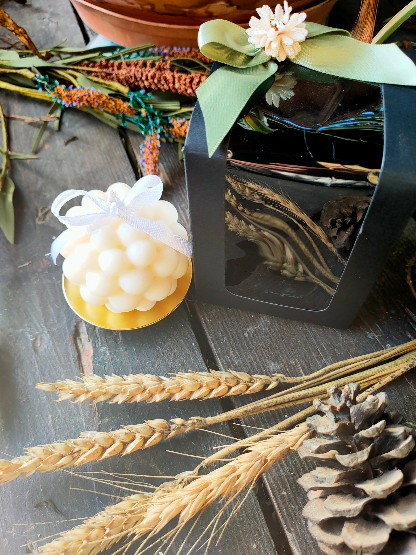 Bougie Bulle ronde - Doux rêves