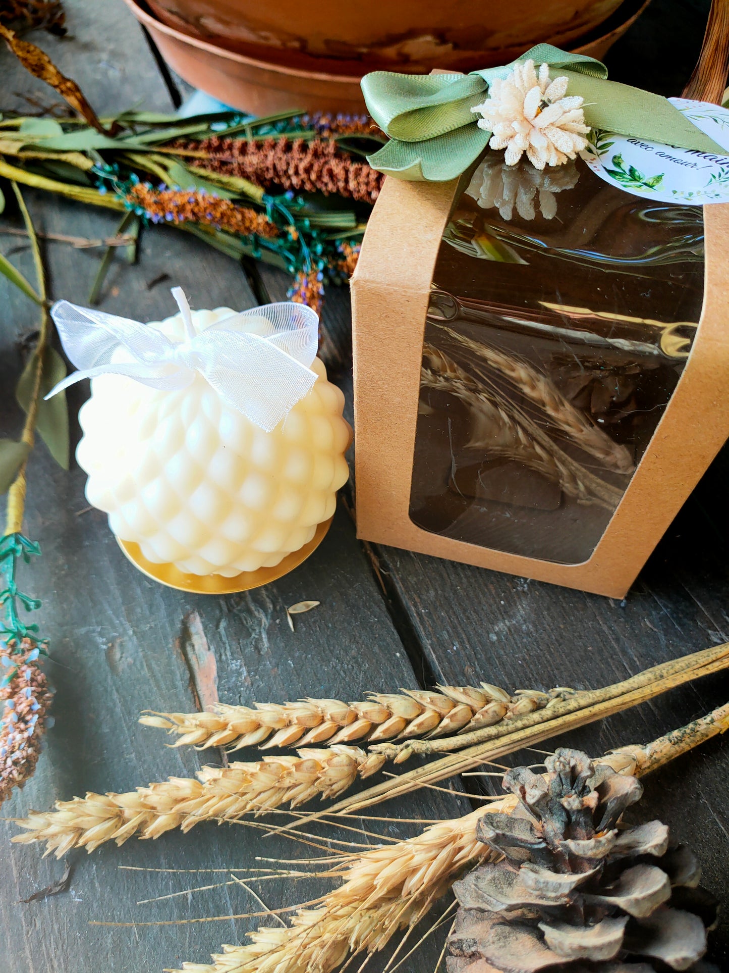 Bougie Stéphanie - parfum Bulle festive