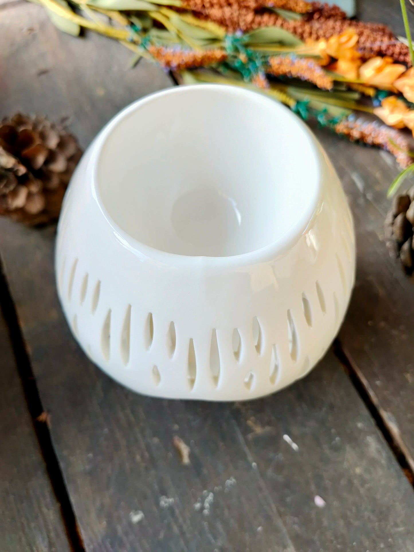 Brûle-parfum Ovali Blanc