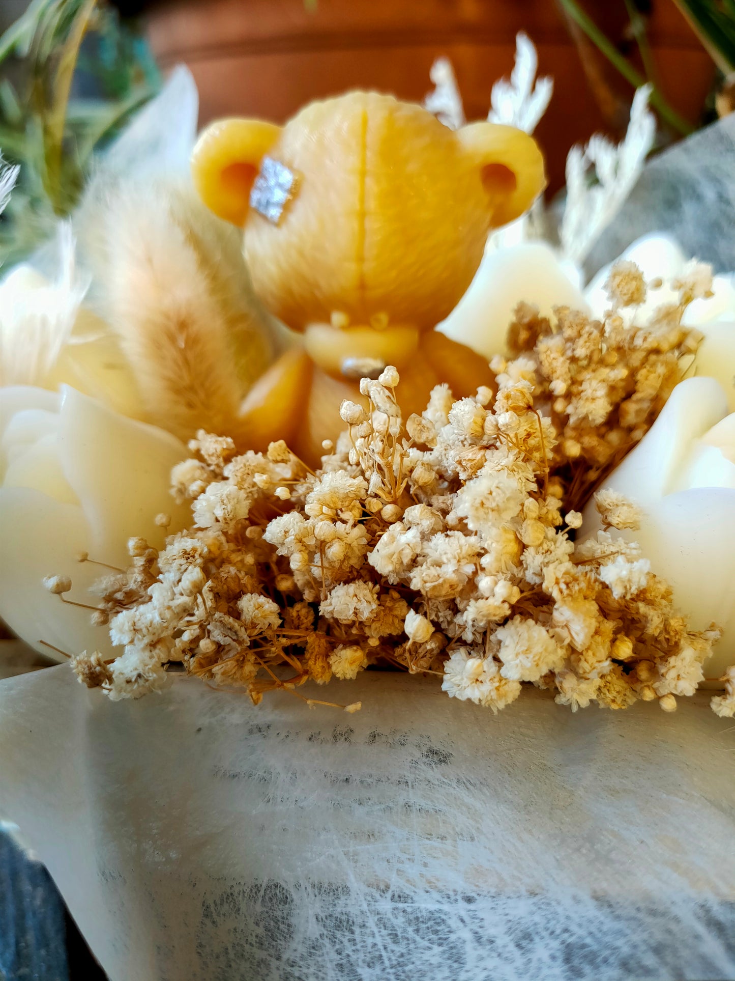 Bouquet Ourson de coton Parfum aloé Vera