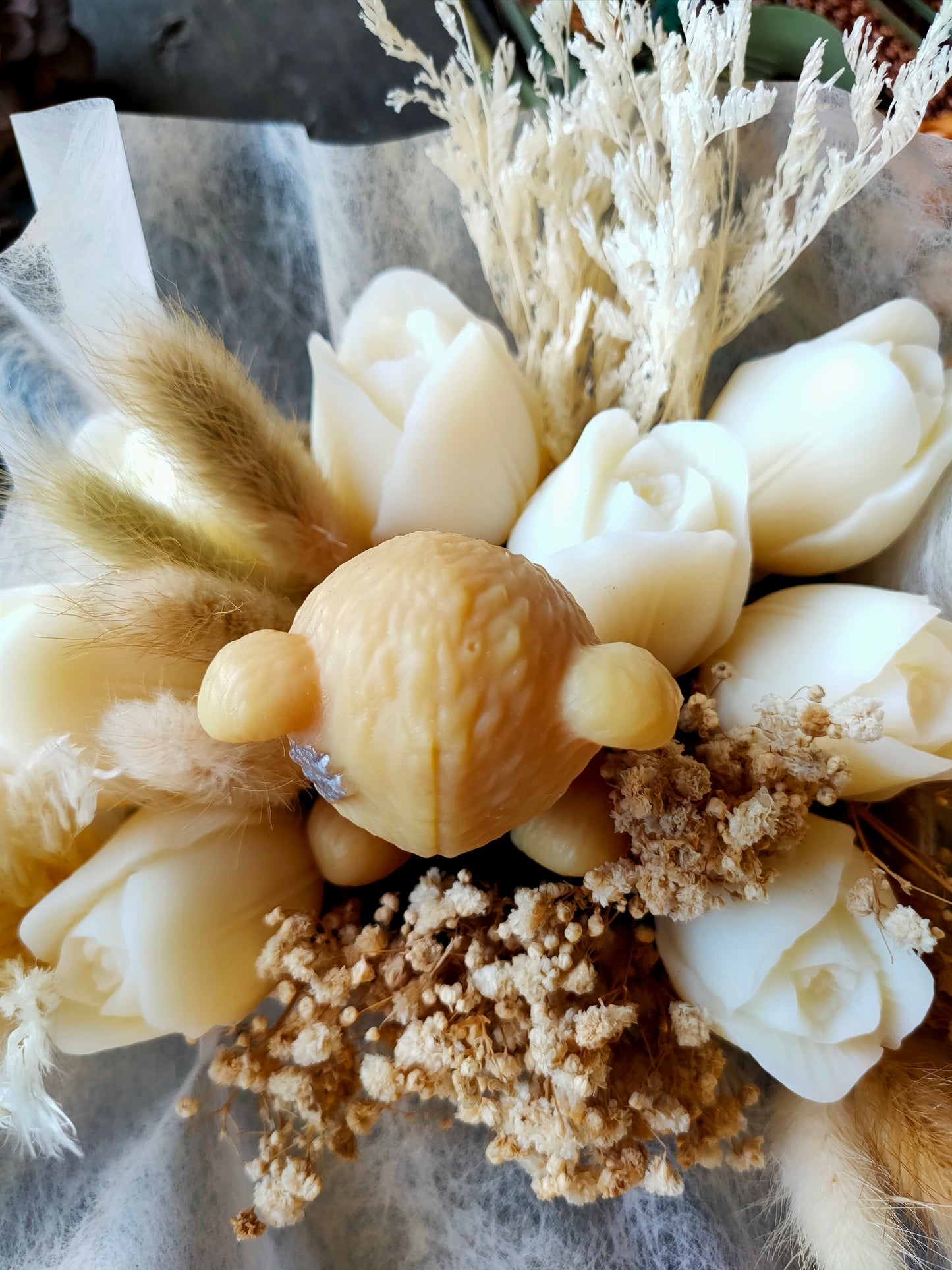 Bouquet Ourson de coton Parfum aloé Vera