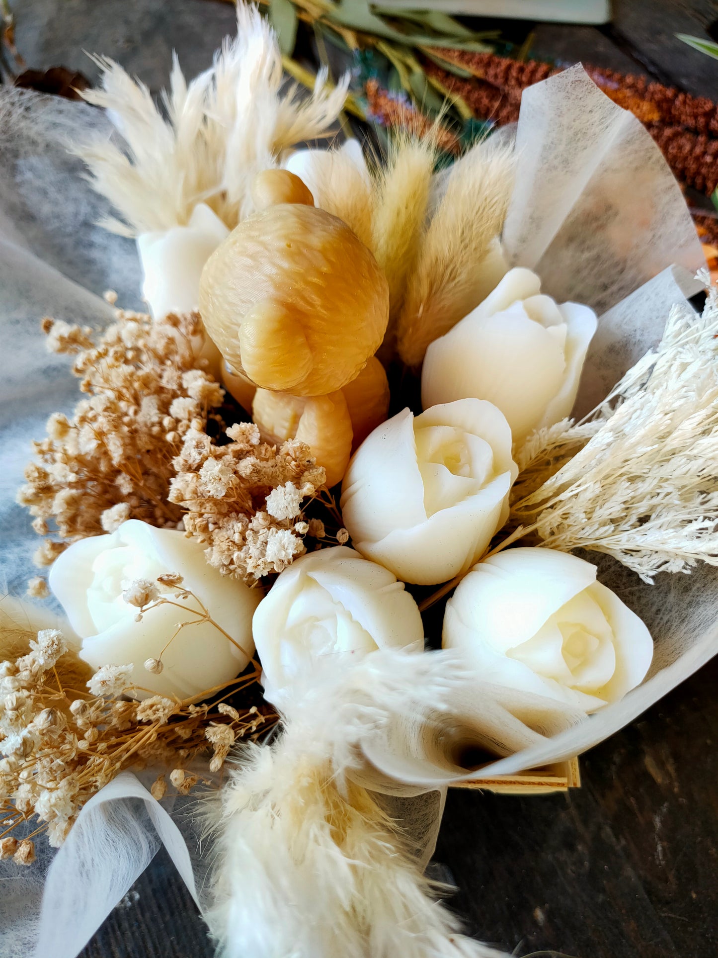 Bouquet Ourson de coton Parfum aloé Vera