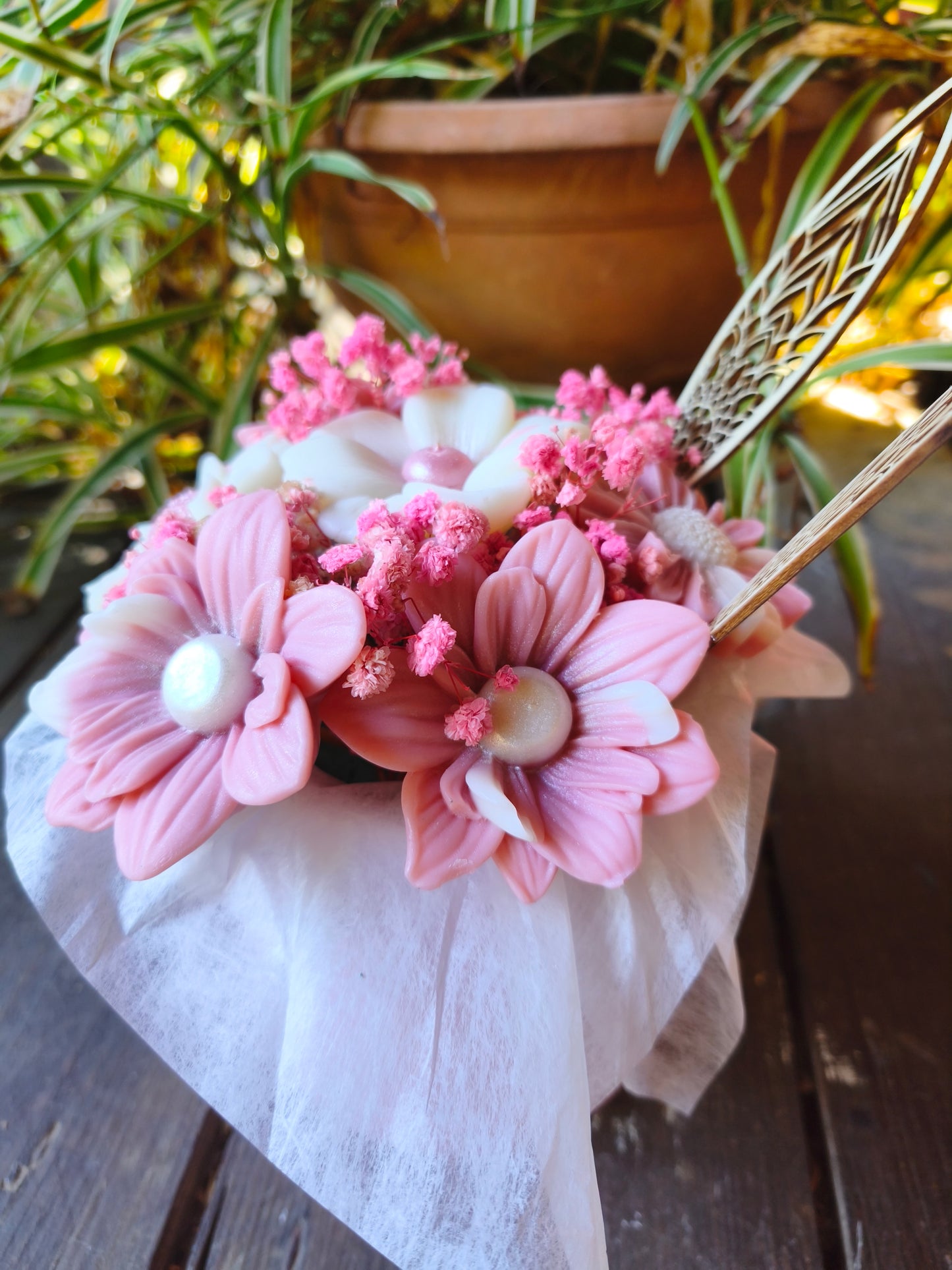 Jardin de Douceur – Bouquet parfumé Pêche de Vigne