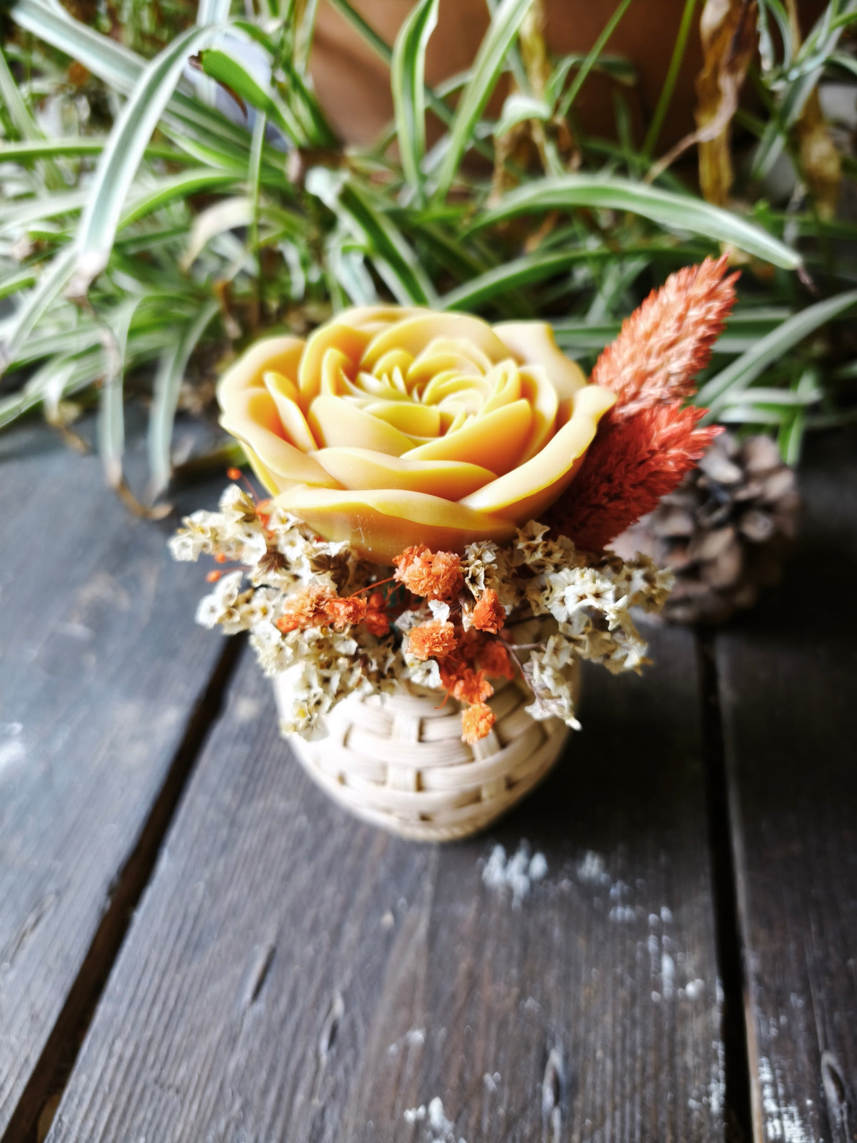 Lueur d’automne – Bouquet de cire parfumé Bigarade & Musc blanc