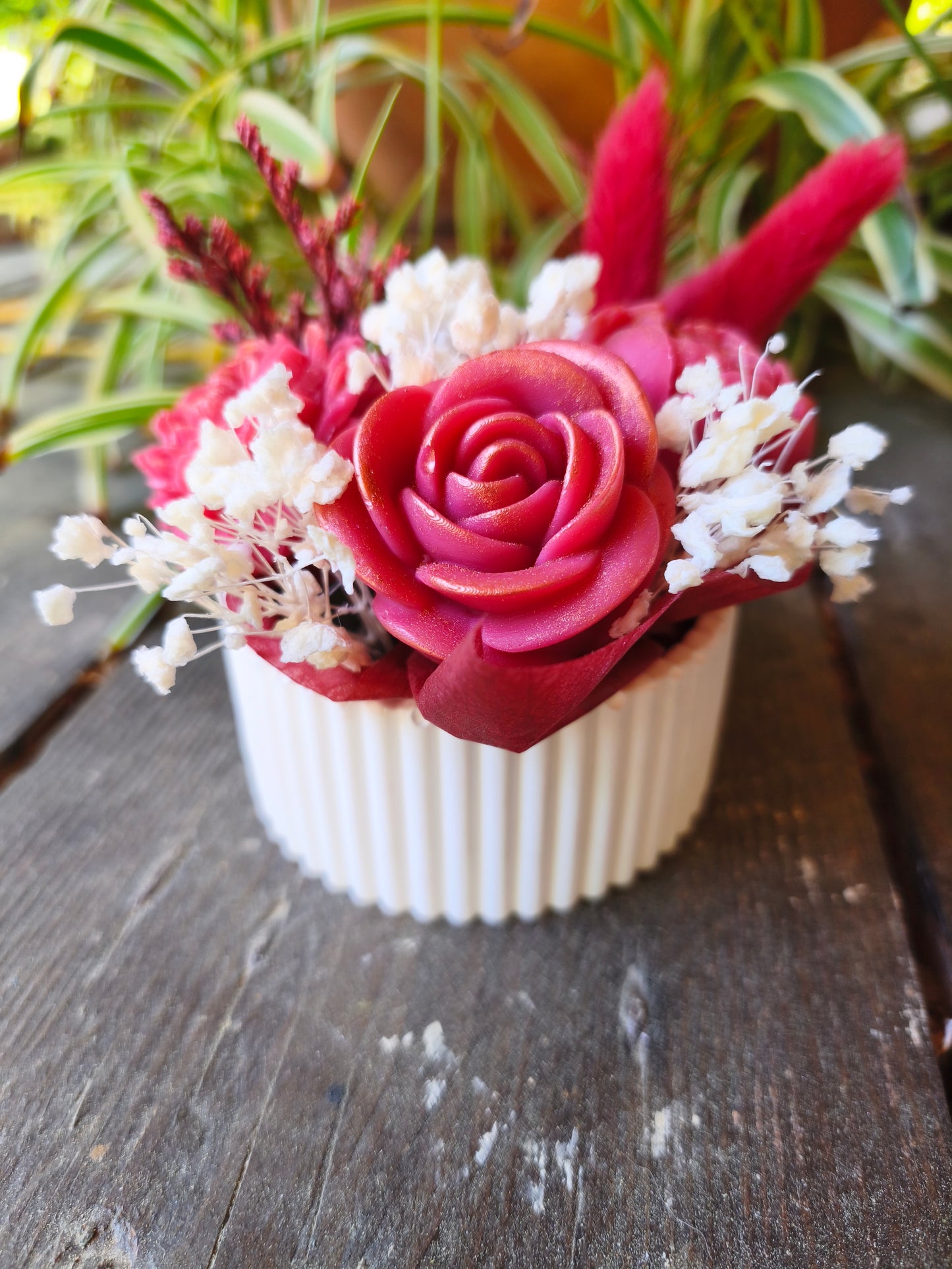 Velours Rouge – Composition florale parfumée artisanale