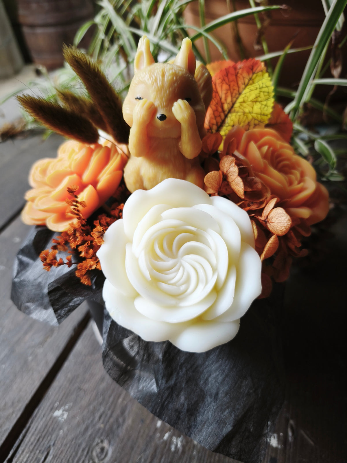 Cache cache d'automne bouquet de fondants parfumés - lait de coton