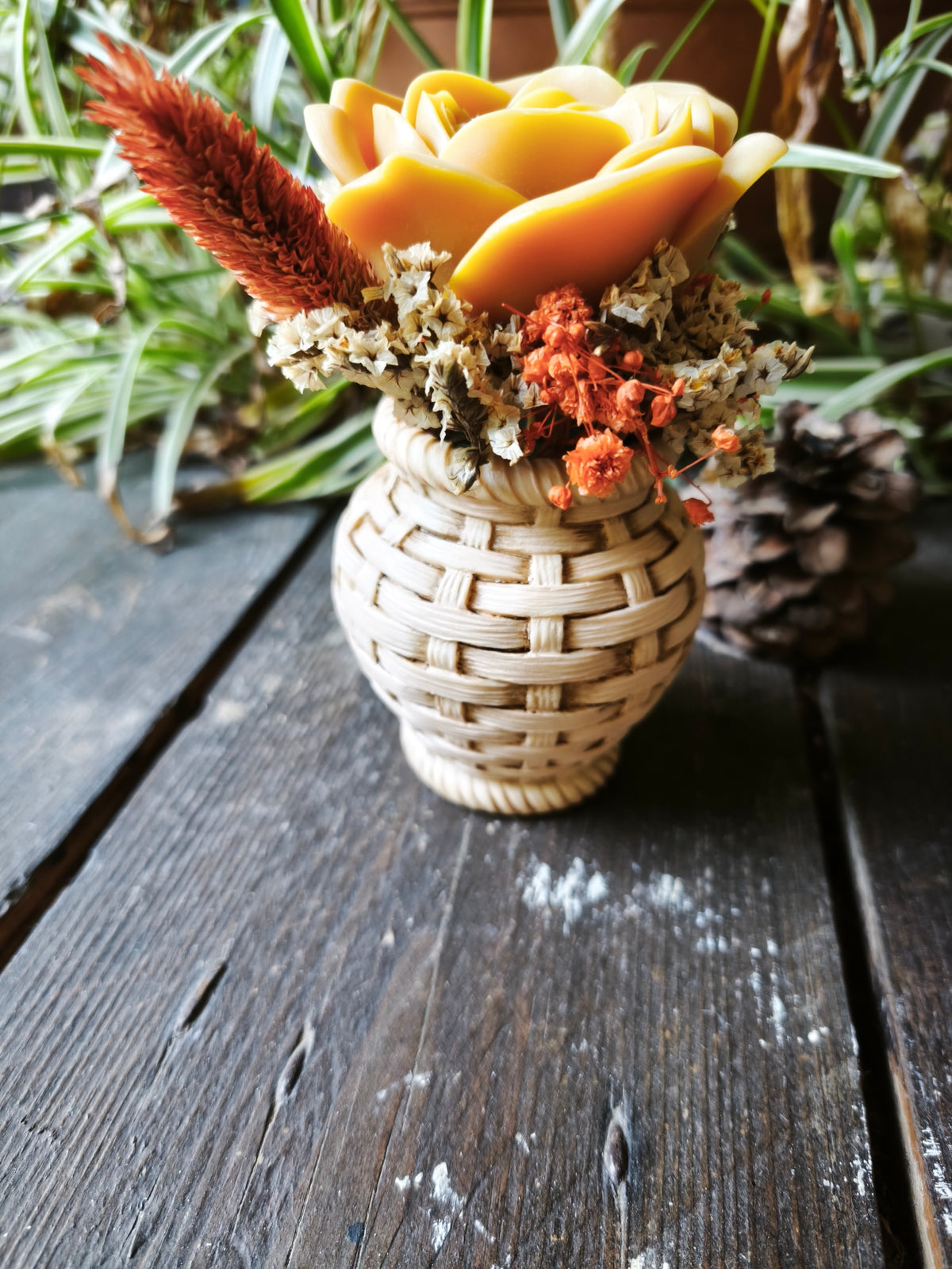 Lueur d’automne – Bouquet de cire parfumé Bigarade & Musc blanc