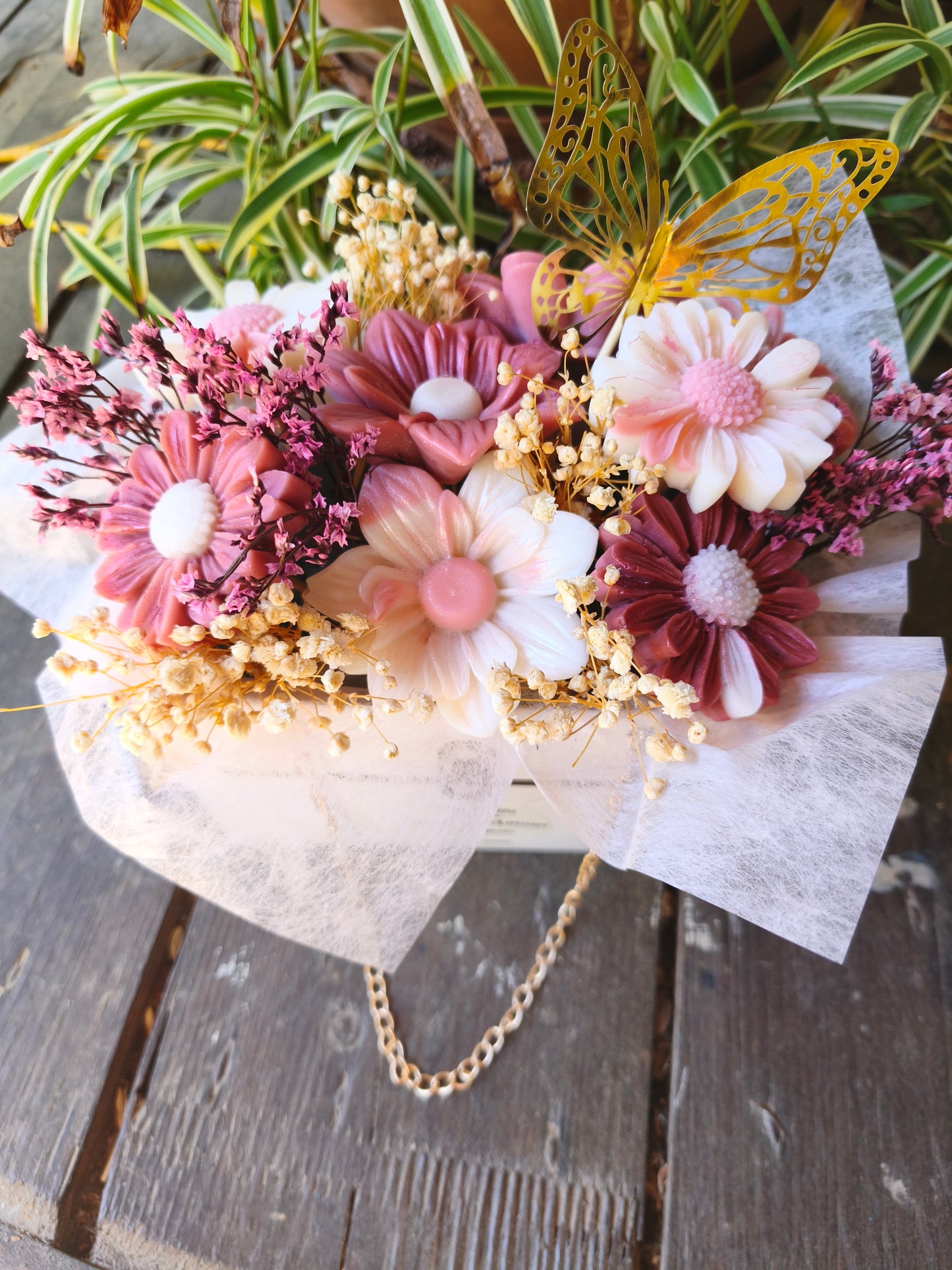 Papillon d’Amour – Bouquet fleuri parfumé artisanal