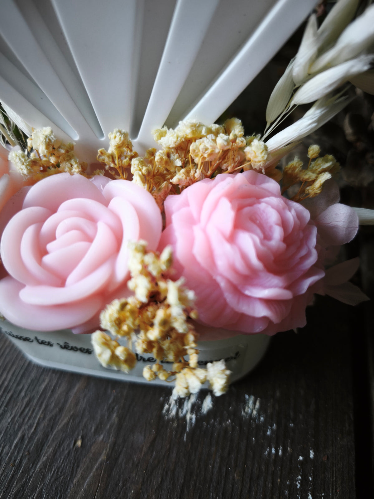 L'Envol des rêves – Composition florale parfumée & résine minérale