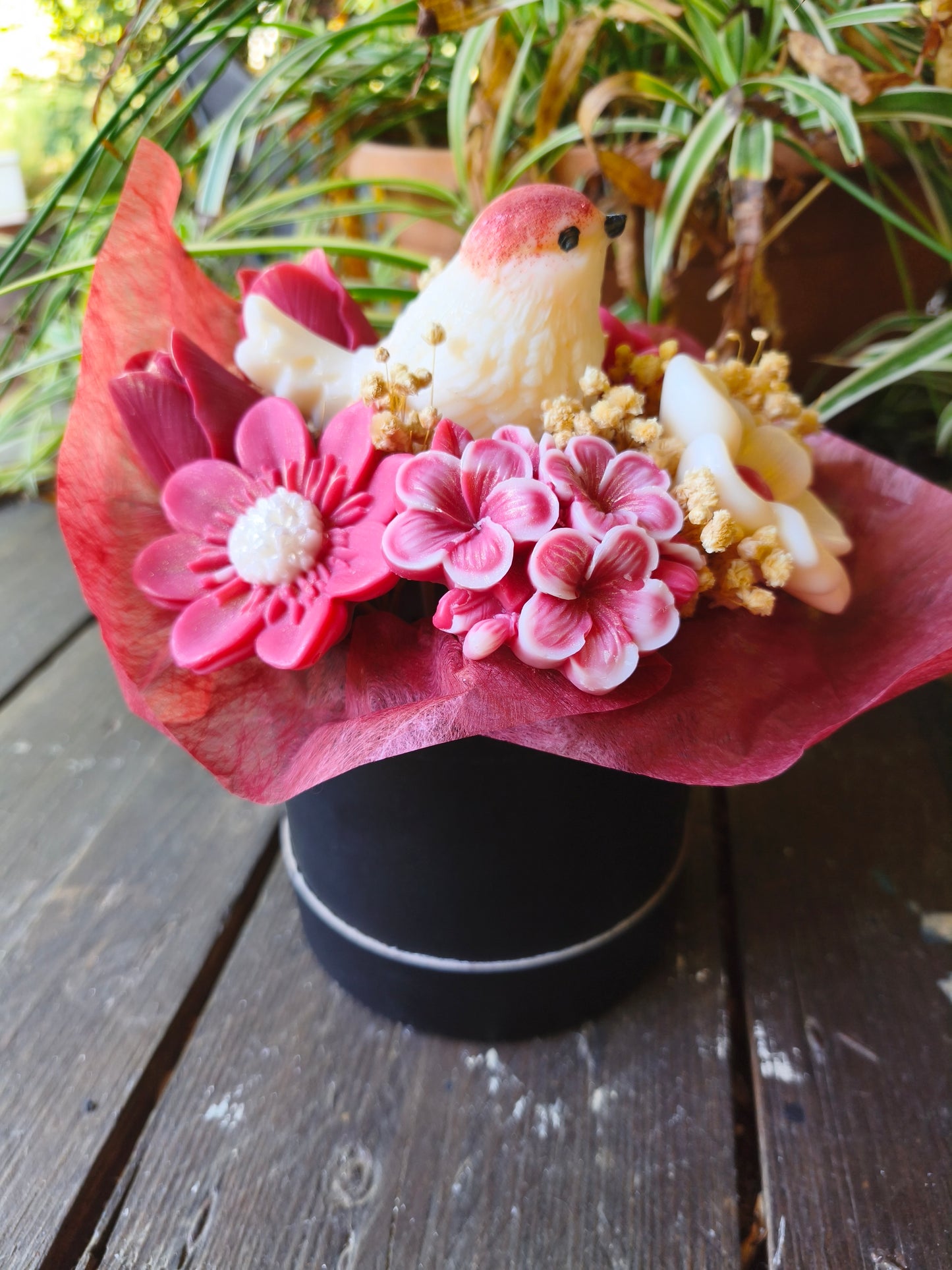 Oiseau des Îles – Bouquet parfumé en cire végétale