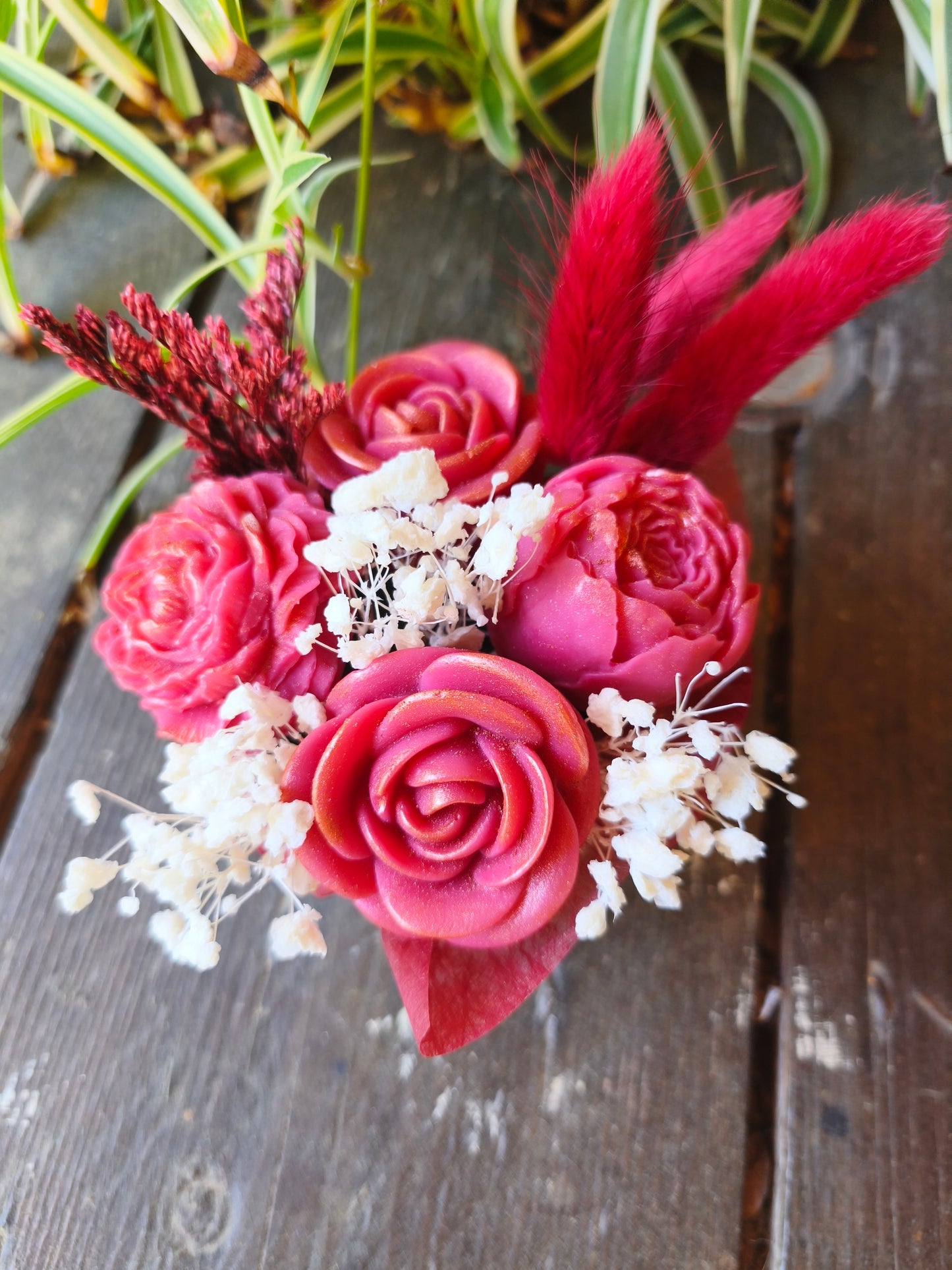 Velours Rouge – Composition florale parfumée artisanale