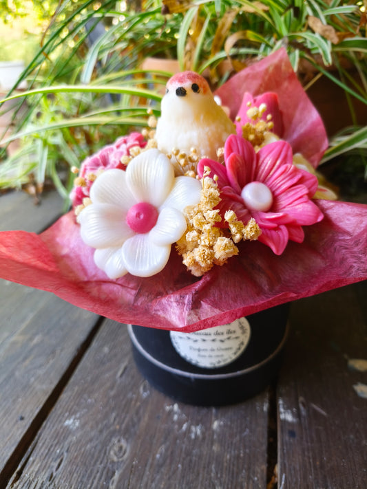 Oiseau des Îles – Bouquet parfumé en cire végétale