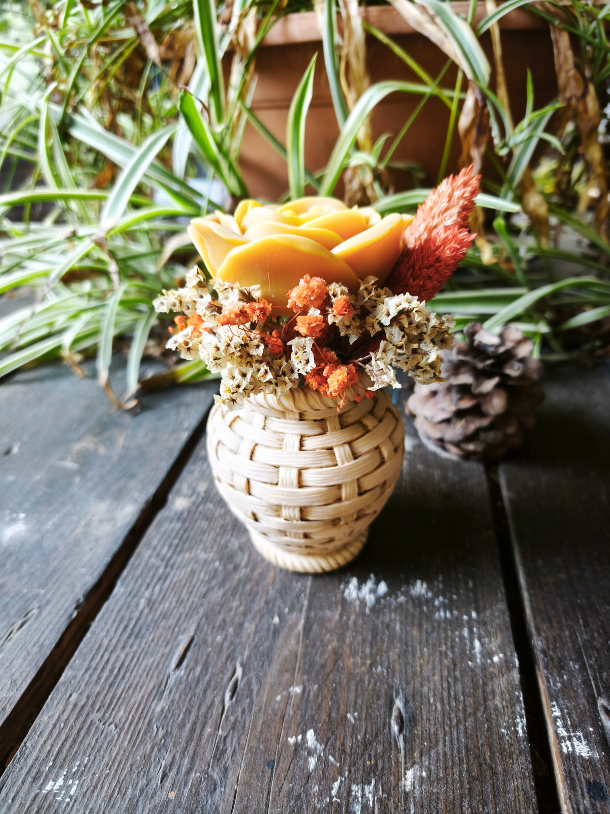 Lueur d’automne – Bouquet de cire parfumé Bigarade & Musc blanc