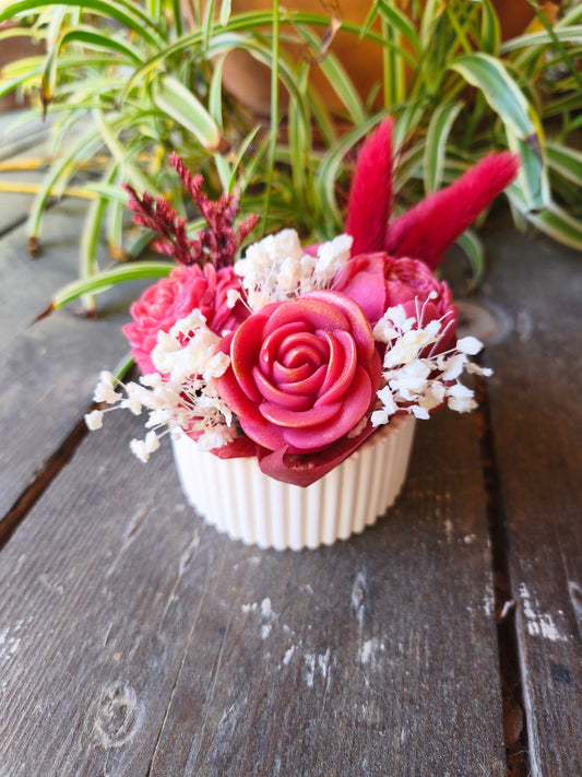 Velours Rouge – Composition florale parfumée artisanale