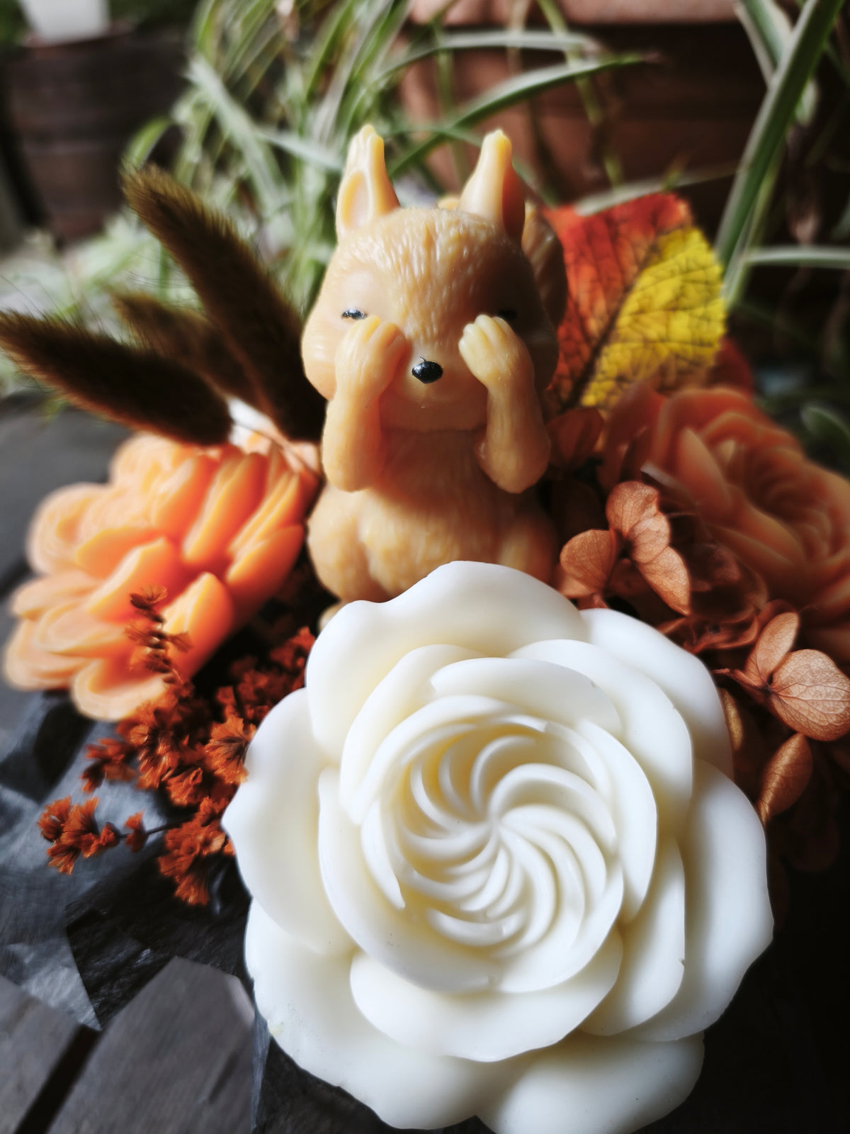 Cache cache d'automne bouquet de fondants parfumés - lait de coton