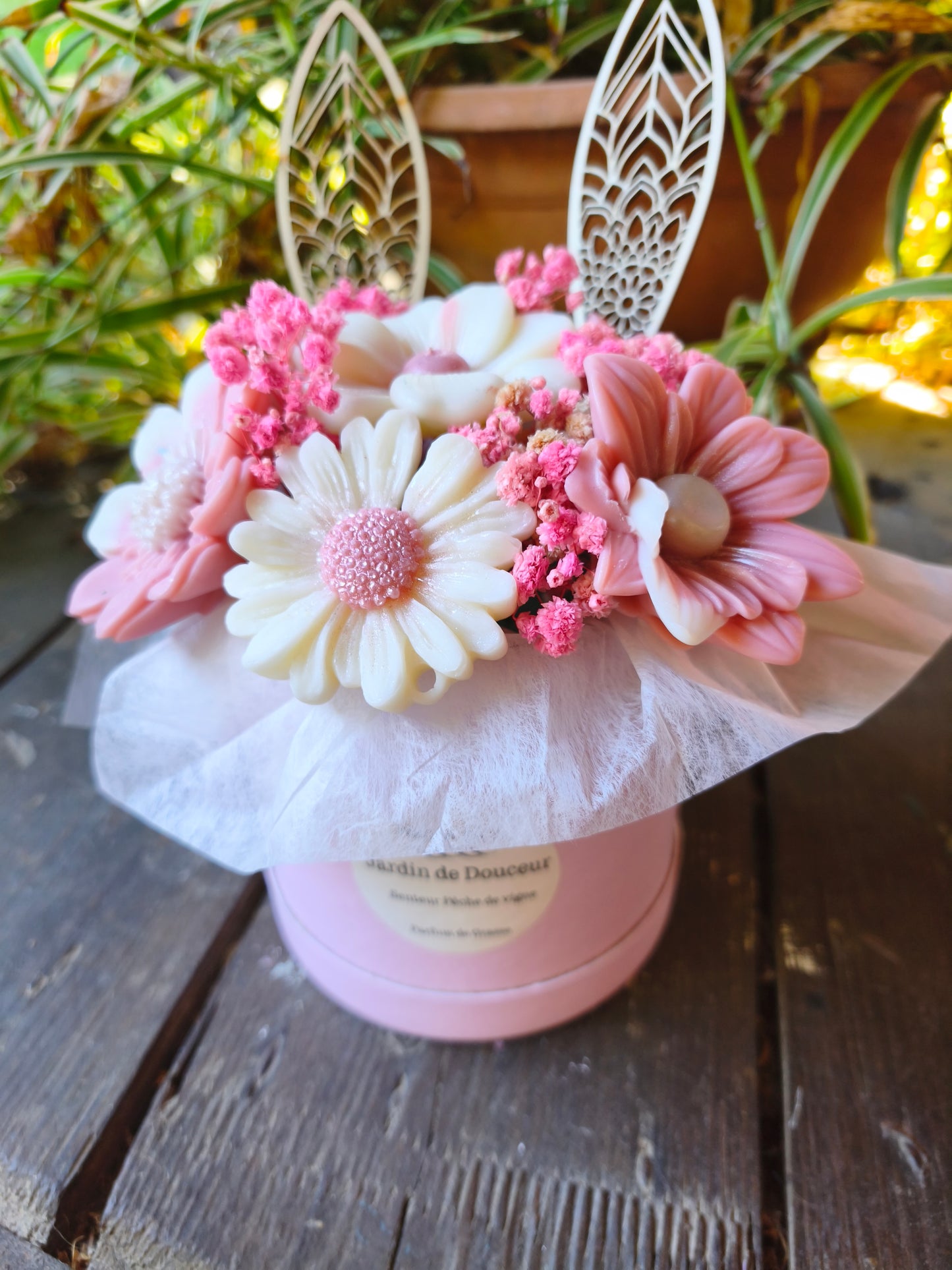 Jardin de Douceur – Bouquet parfumé Pêche de Vigne