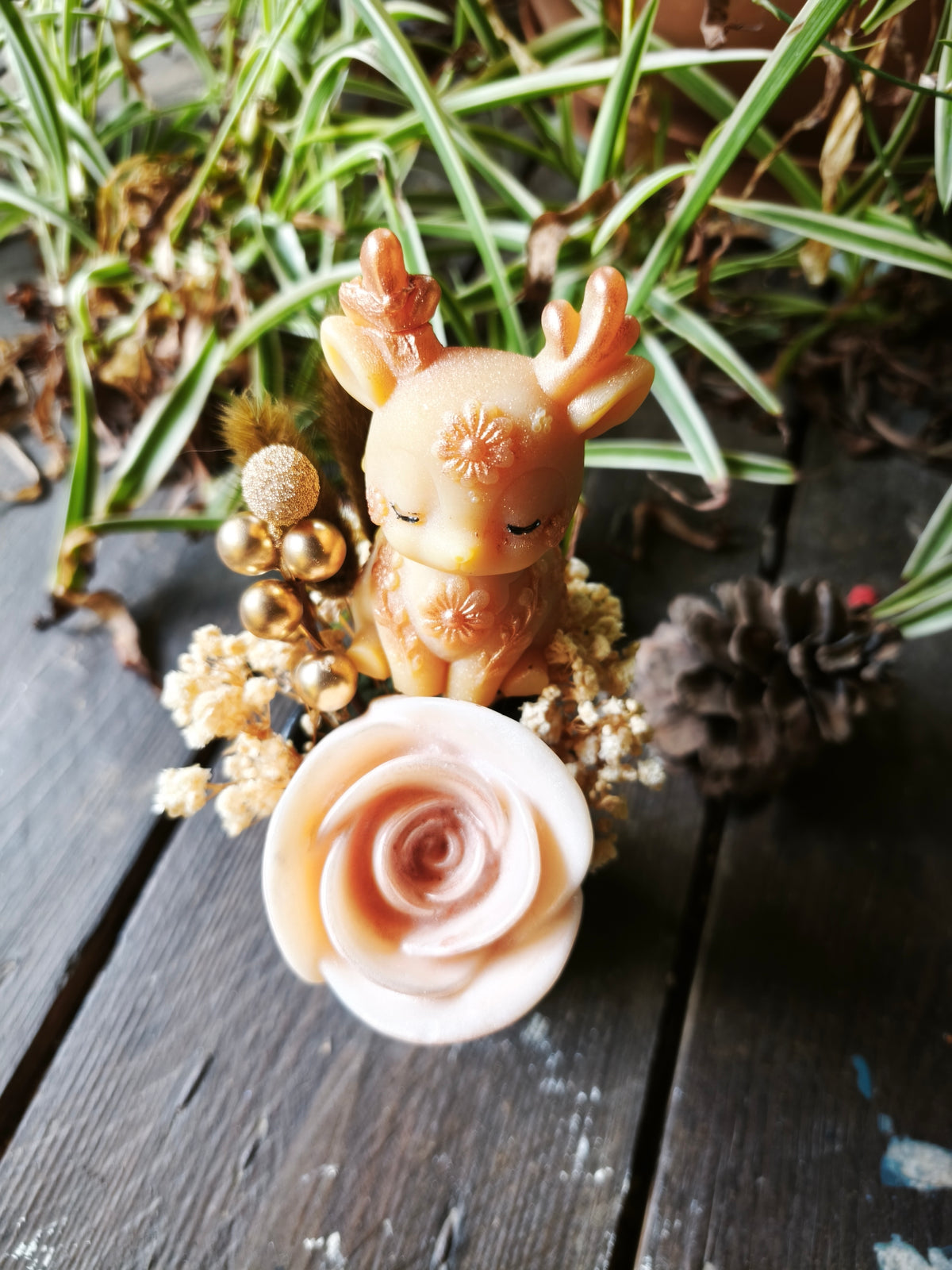 Petit rêve des bois – Création artisanale parfumée à la pivoine