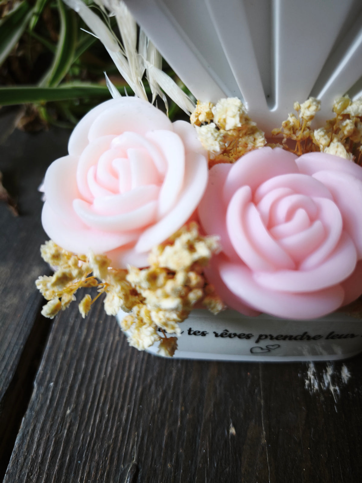 L'Envol des rêves – Composition florale parfumée & résine minérale