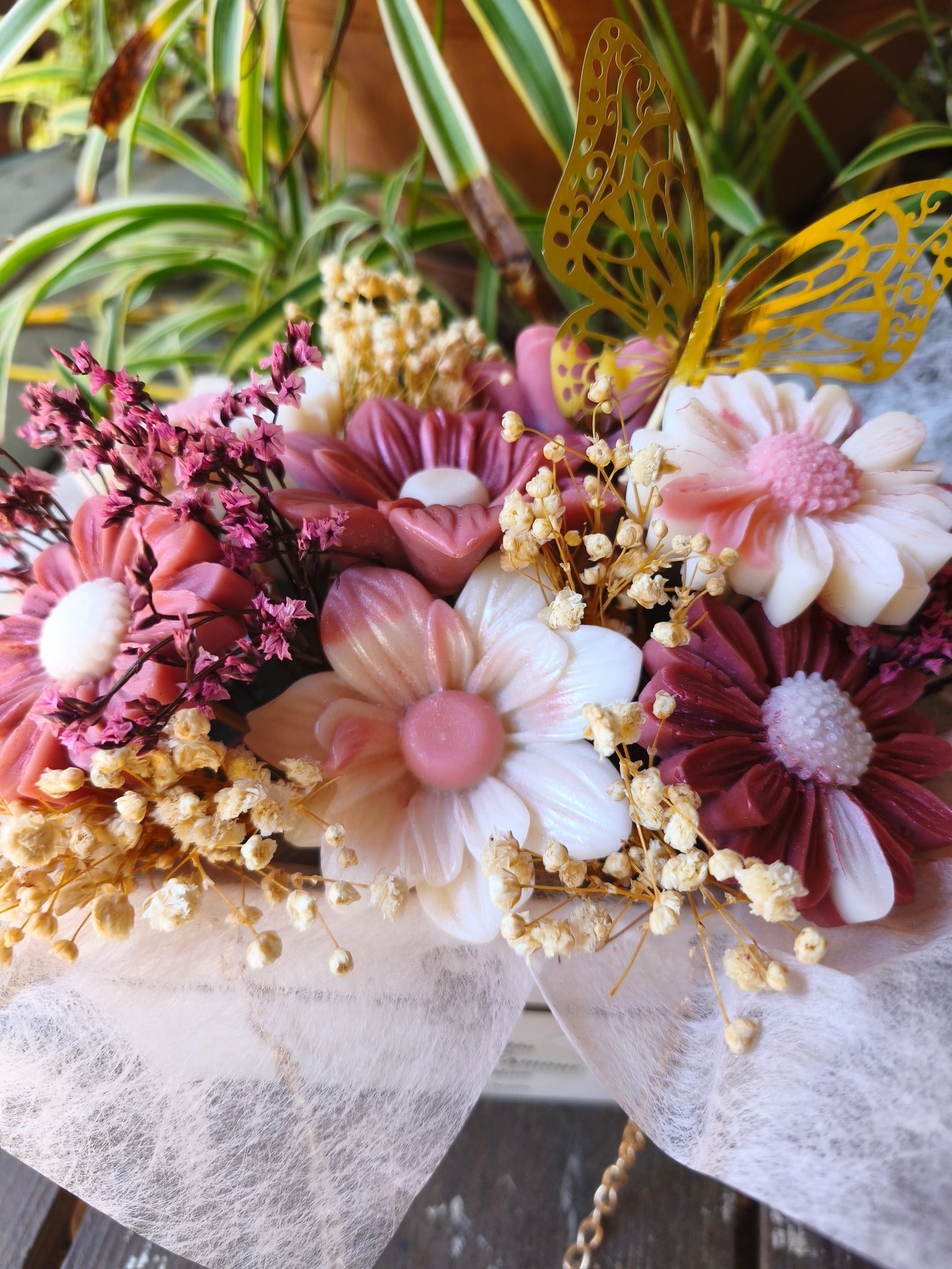 Papillon d’Amour – Bouquet fleuri parfumé artisanal