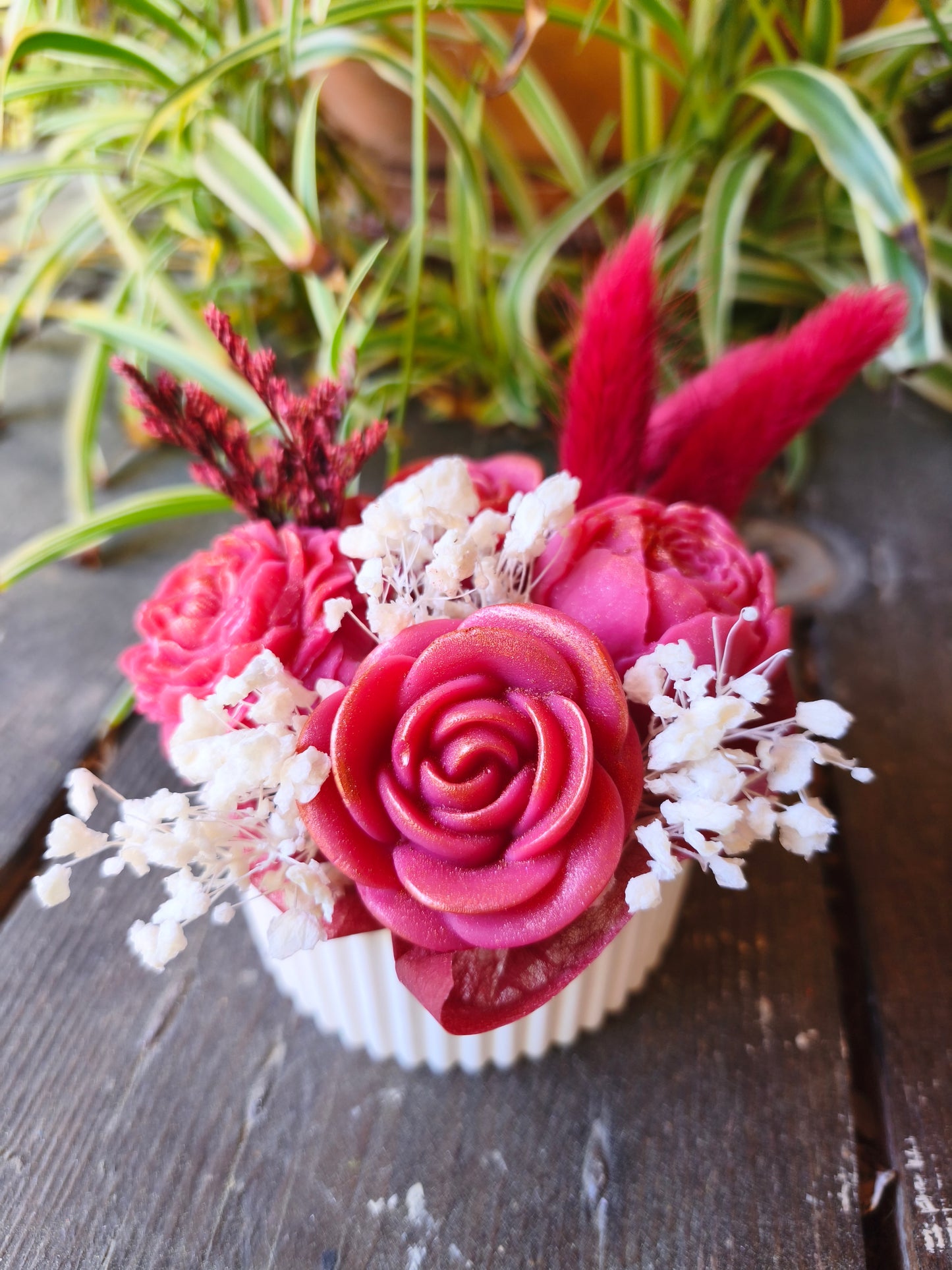 Velours Rouge – Composition florale parfumée artisanale