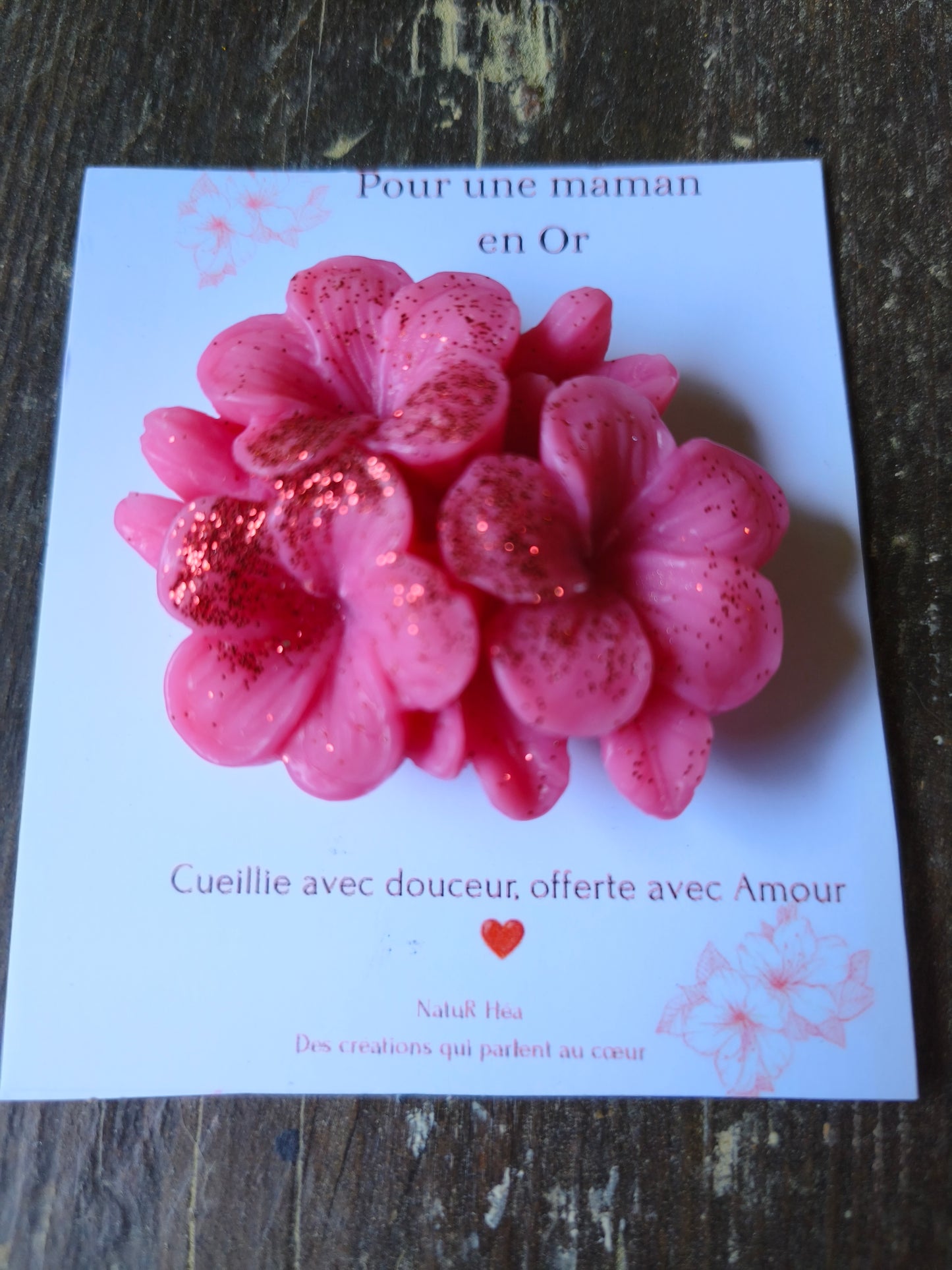 Fleur parfumée aimantée